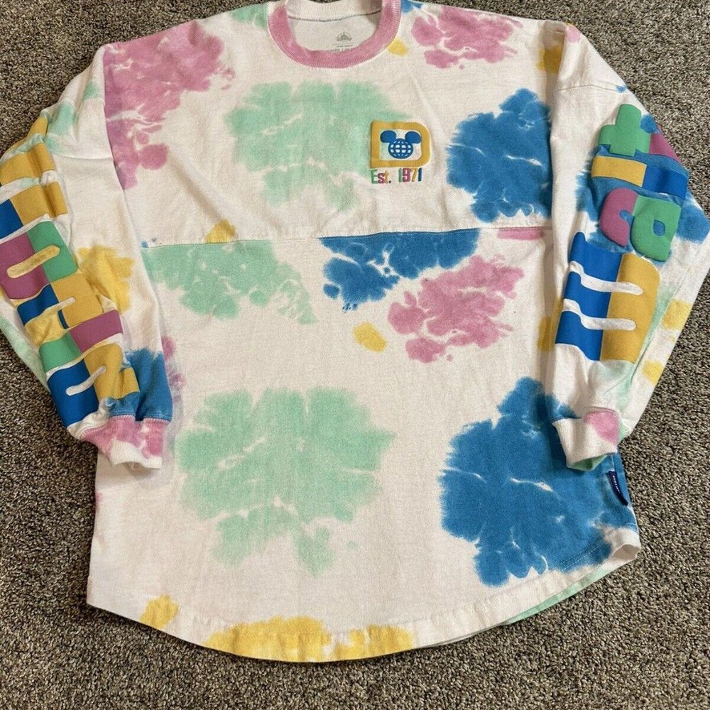 Walt Disney World 50th Anniversary Tie-Dye Spirit Jersey Adult Sz XS‎